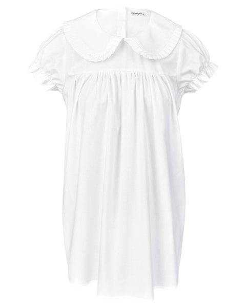 Babydoll Dress - White, 3XL