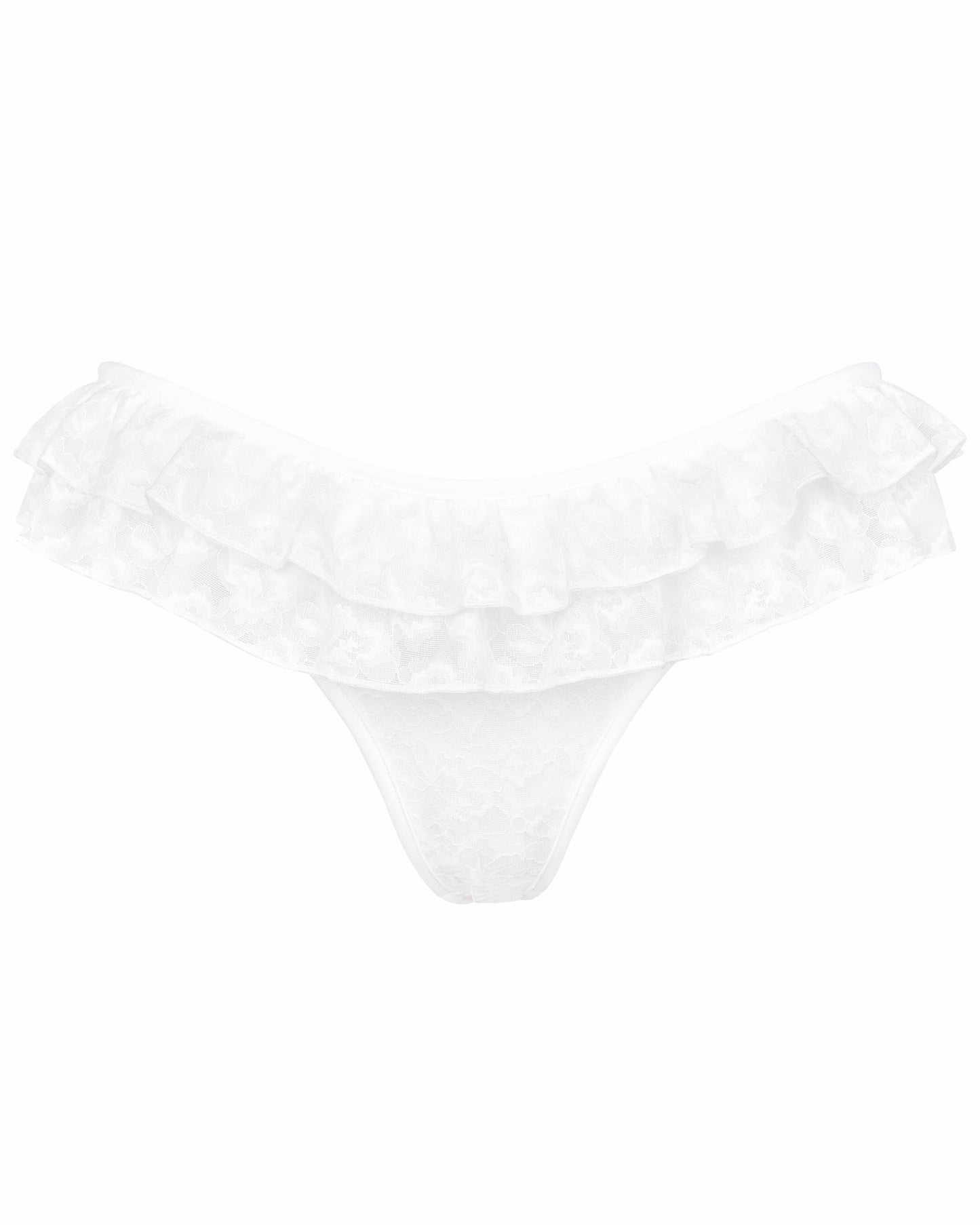 Lace Frill Swim Bottoms