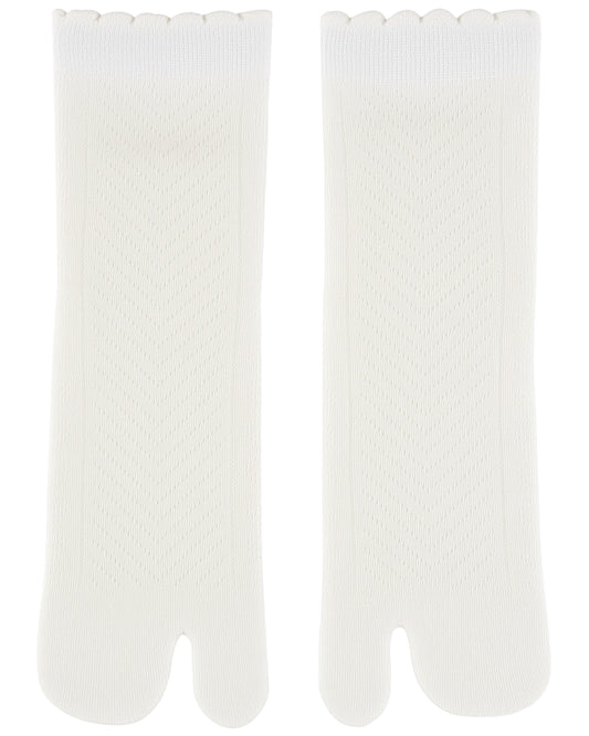 Knit Lace Ankle Tabi Socks