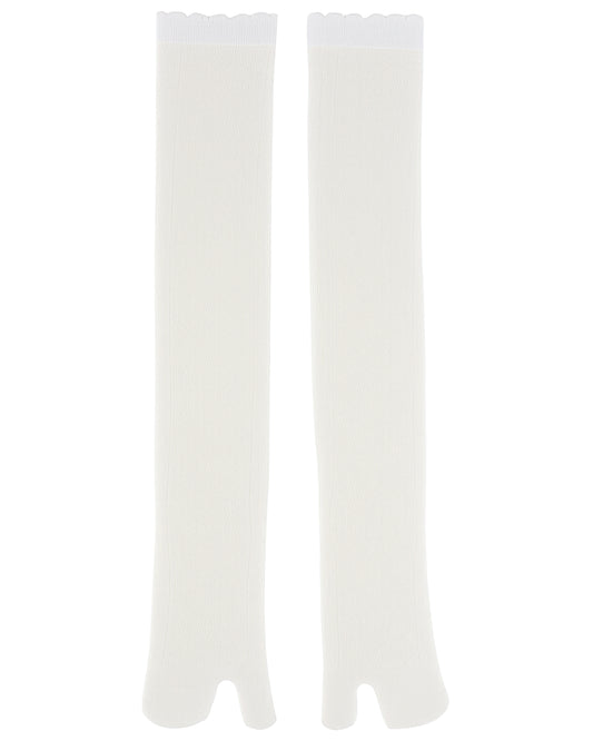 Knit Lace Knee Tabi Socks