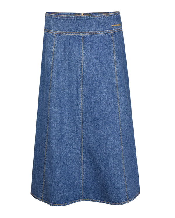 Denim Midi Skirt - Darkwash - MY MUM MADE IT