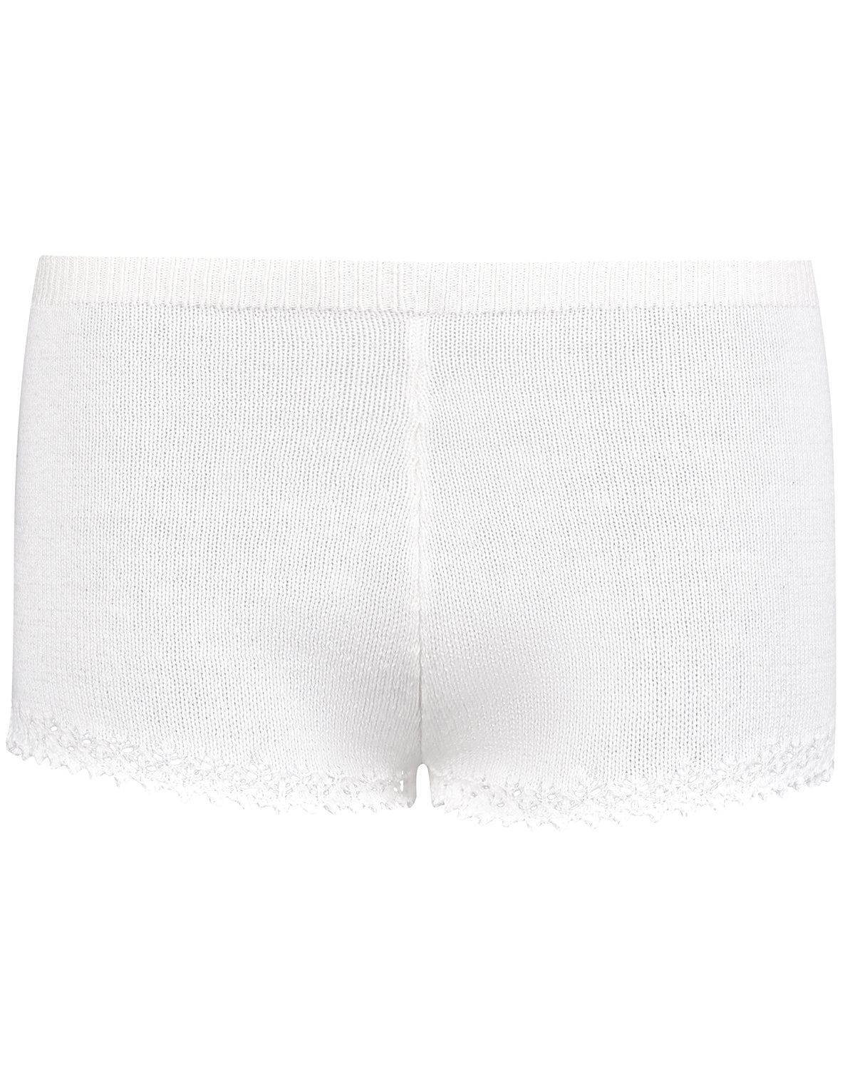 Lace Knit Micro Shorts