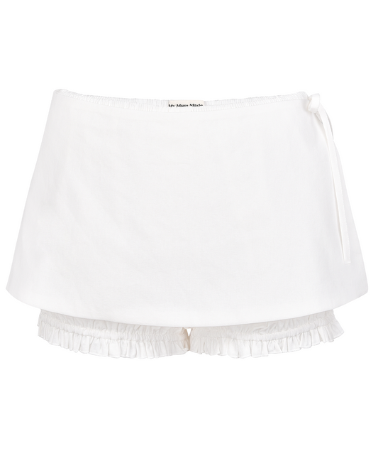 My Mum Made It - Wrap Bloomer Shorts - White