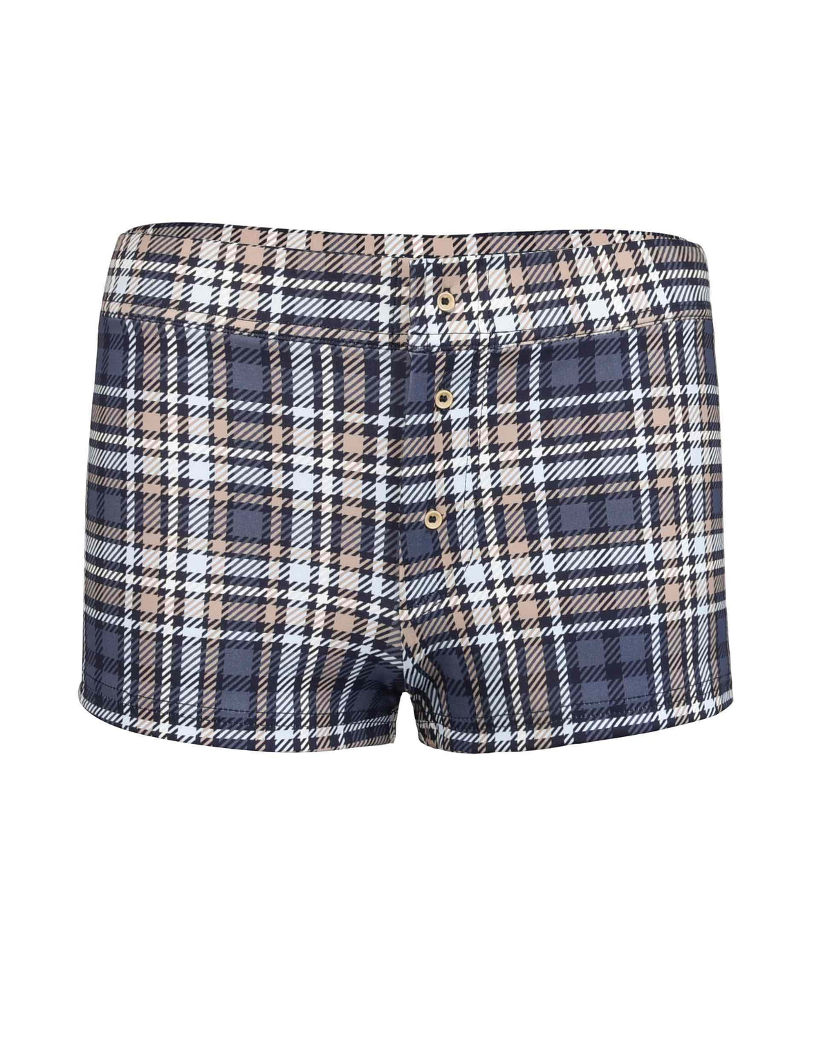 On The Go Shorts - Early Tide Plaid