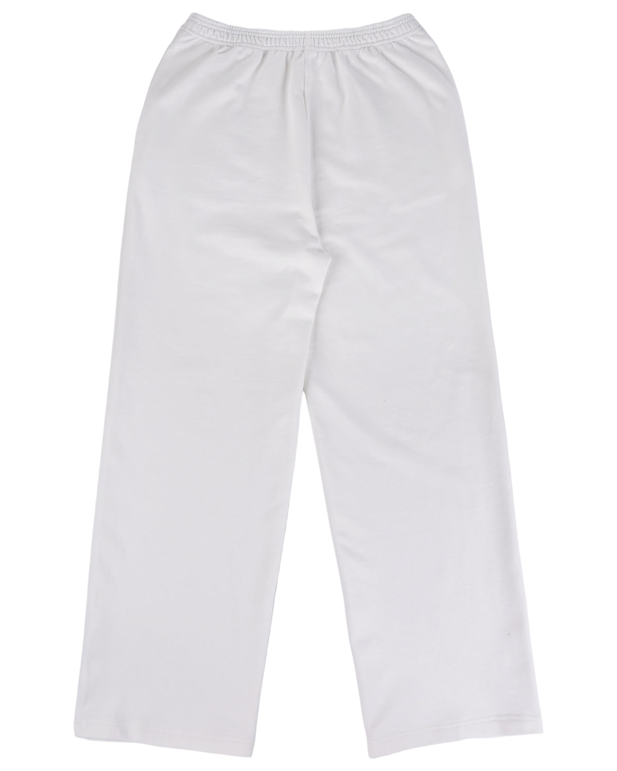 Rosette Embroidery Lounge Pant - White