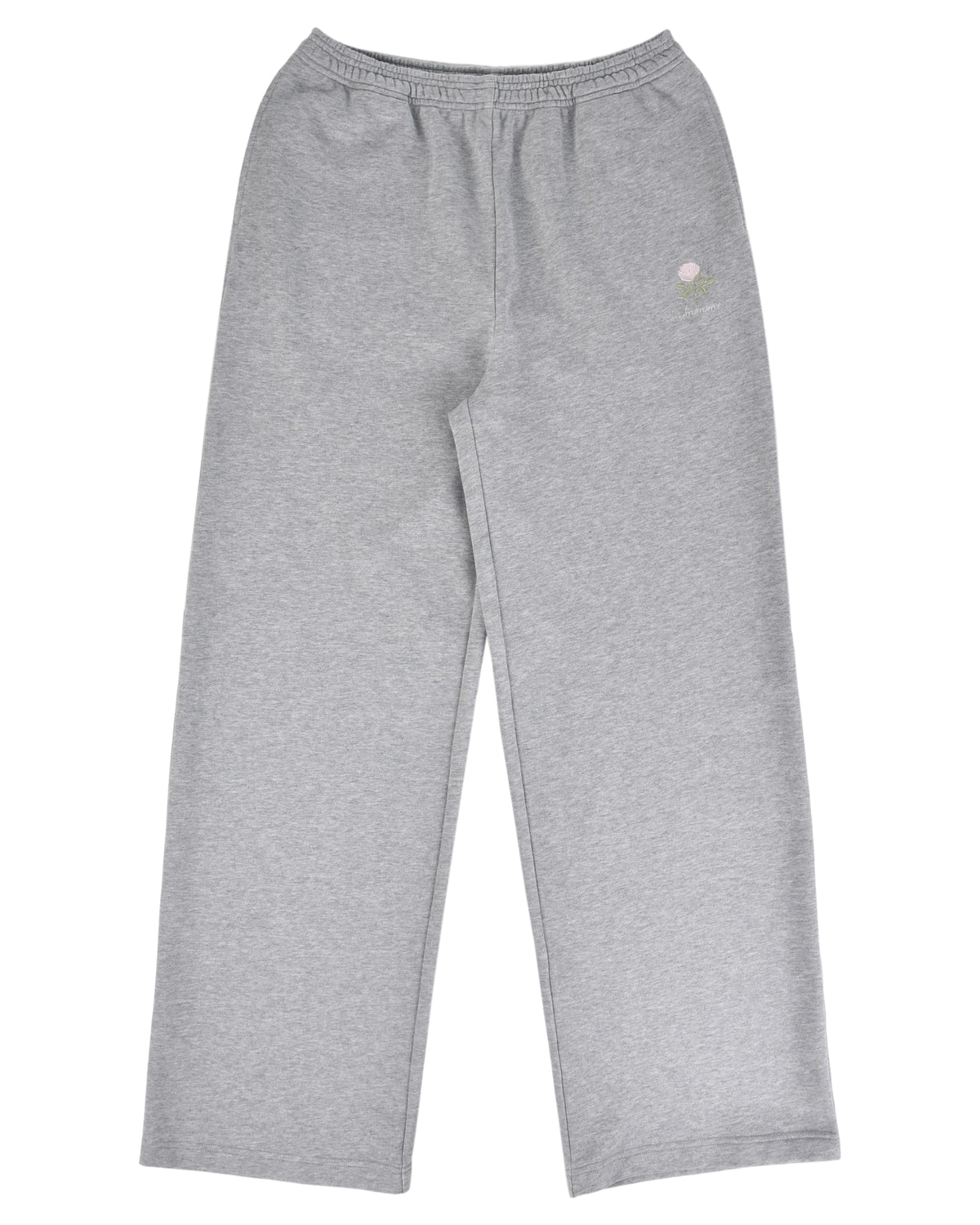Rosette Embroidery Lounge Pant - Grey