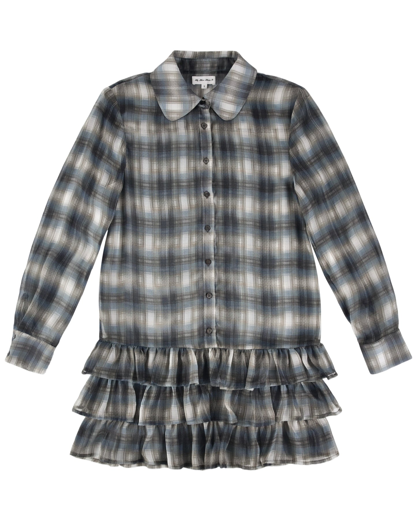Blythe Dress - Smoke Plaid