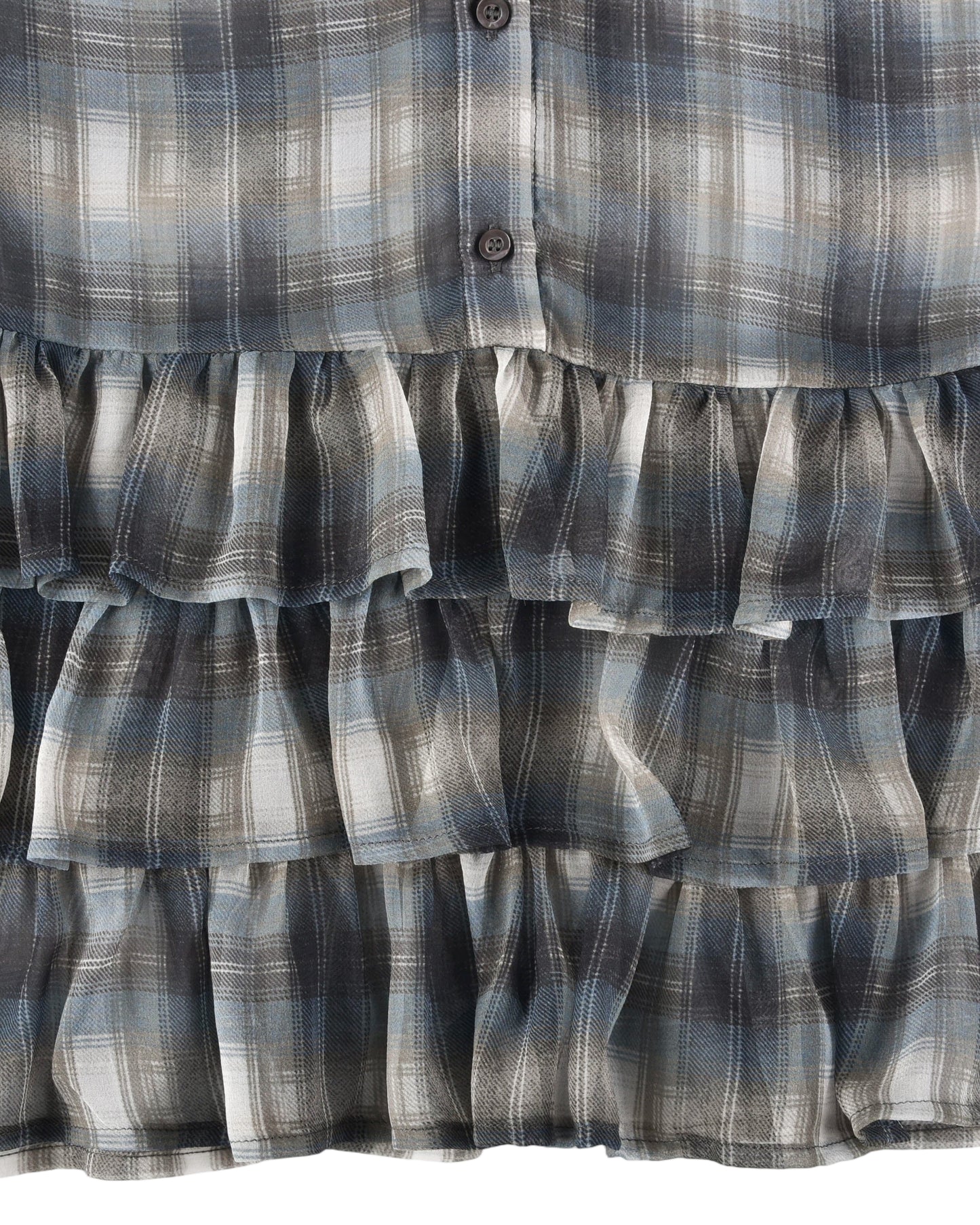 Blythe Dress - Smoke Plaid