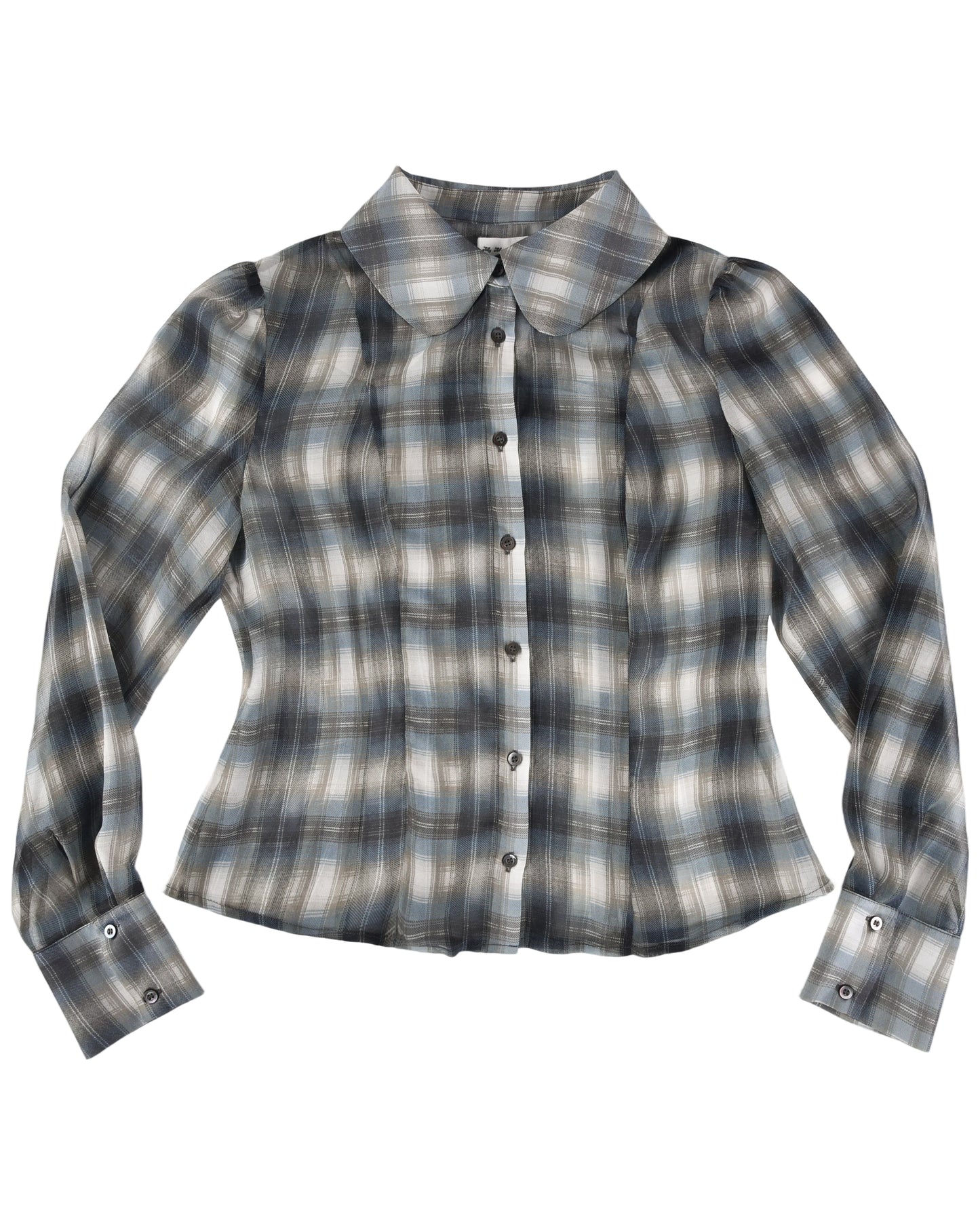 Blythe Blouse - Smoke Plaid