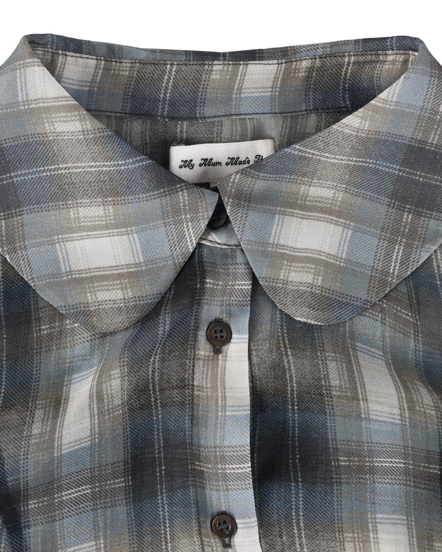 Blythe Blouse - Smoke Plaid