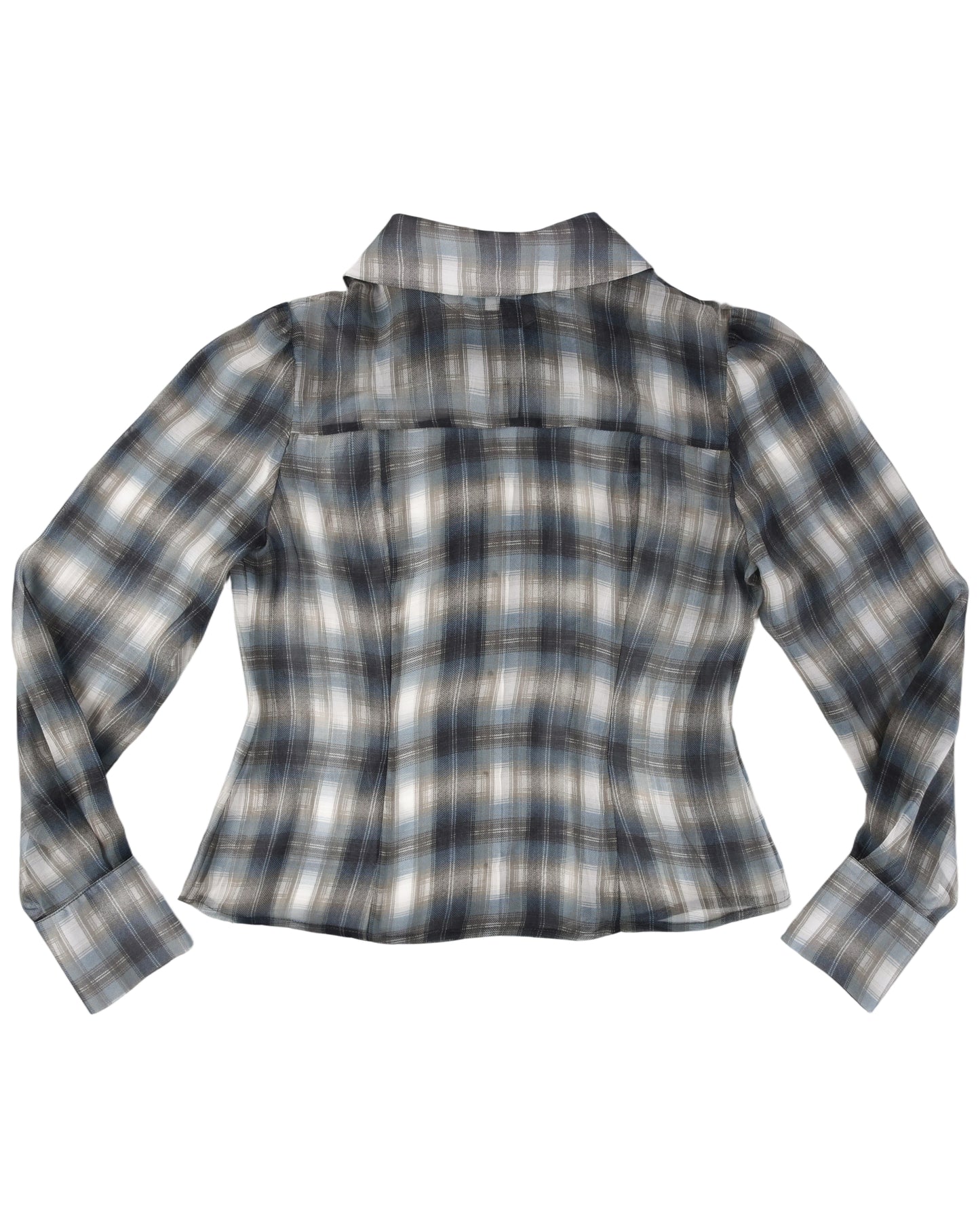 Blythe Blouse - Smoke Plaid