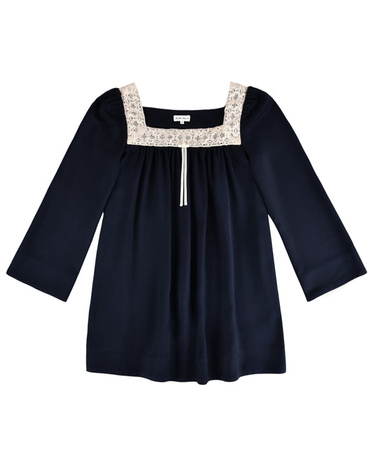 Verse Shift Dress - Deep Navy