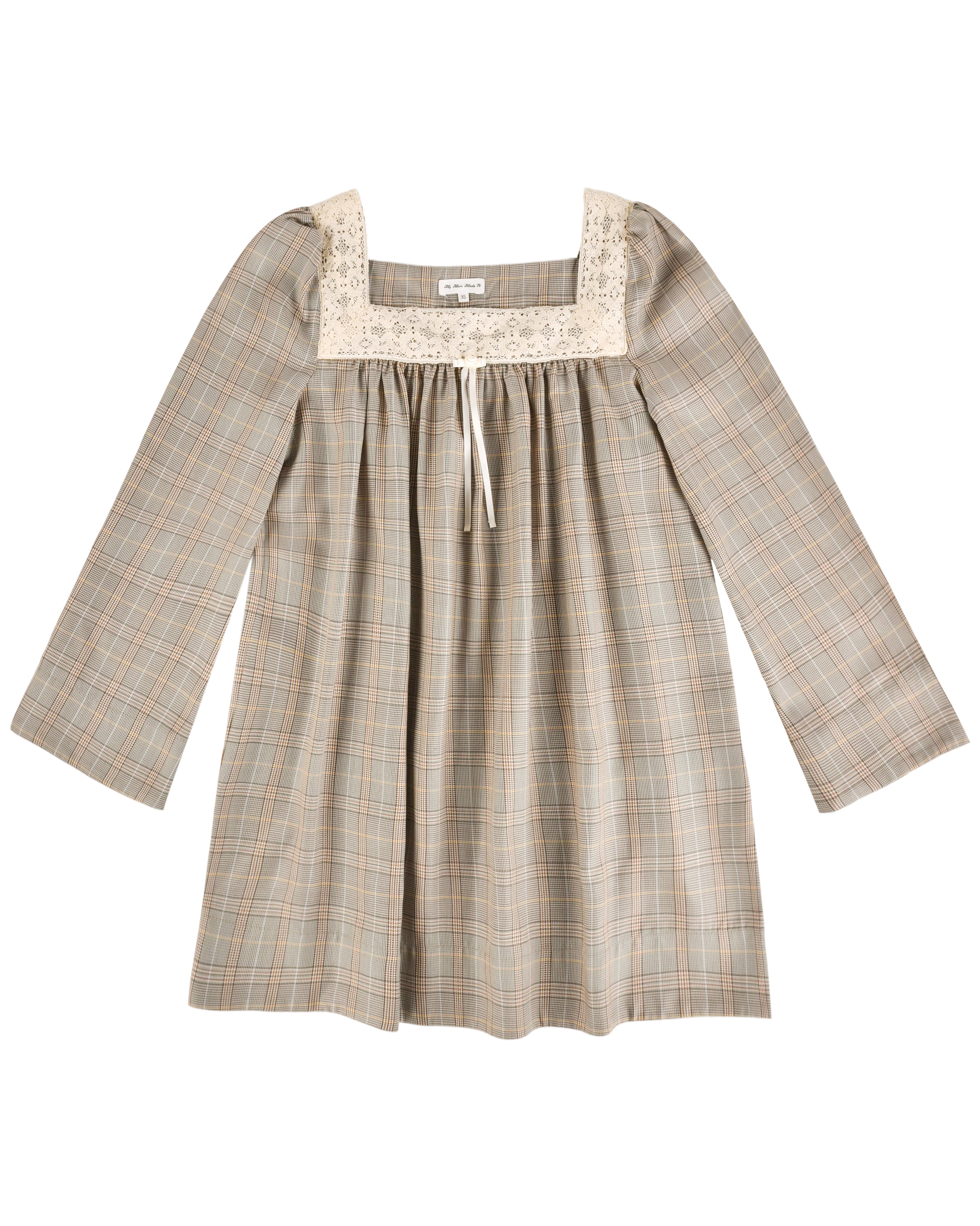 Verse Shift Dress - Brown Plaid