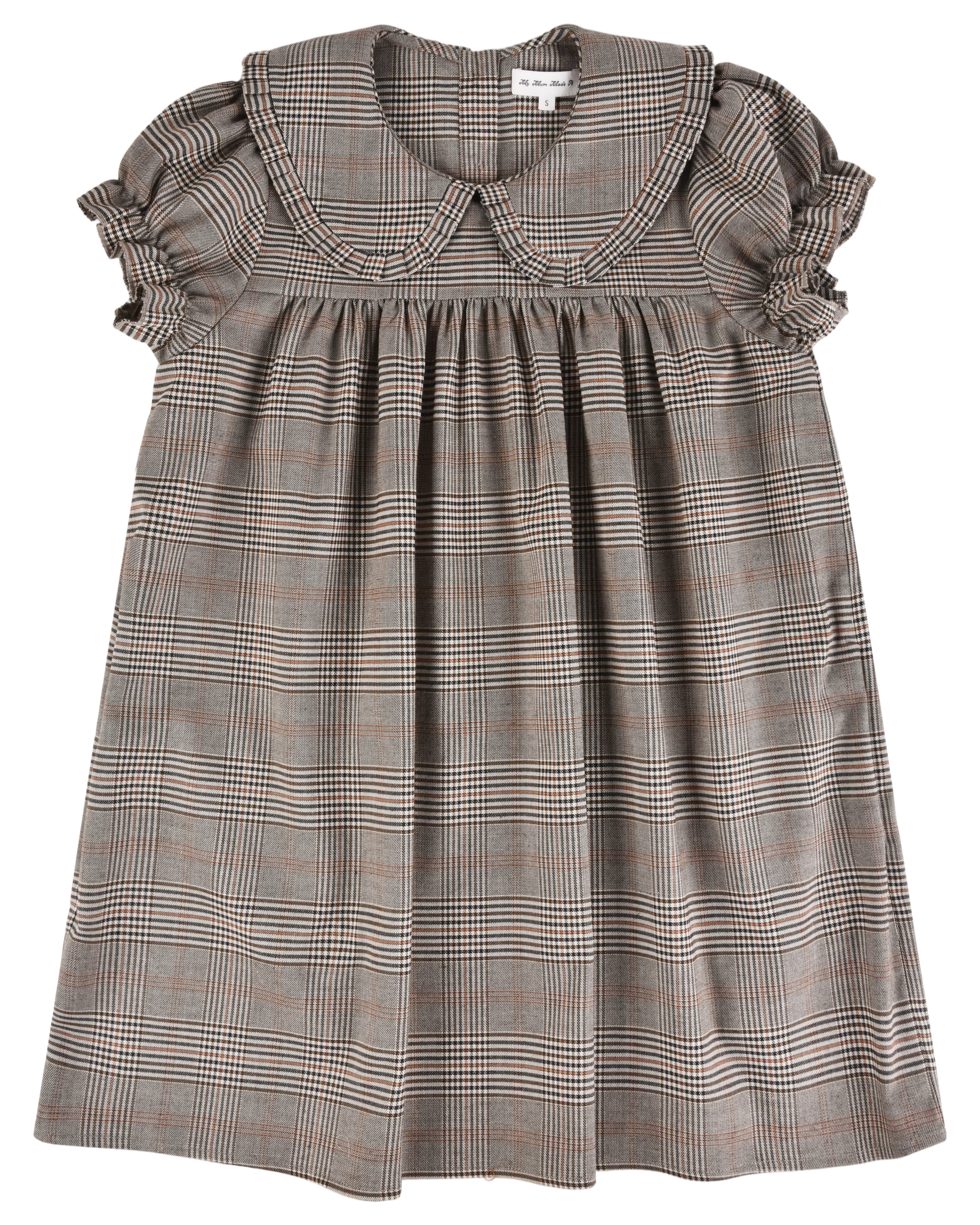 Babydoll Dress - Dark Plaid