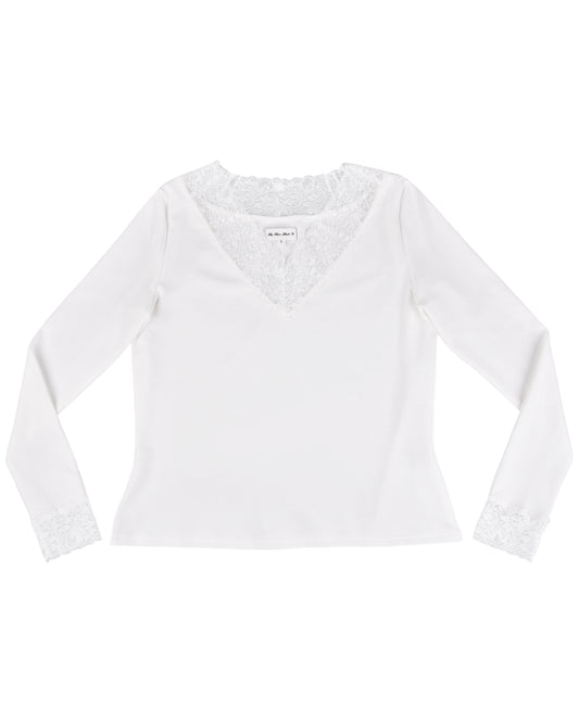 Cherish Lace Top - White