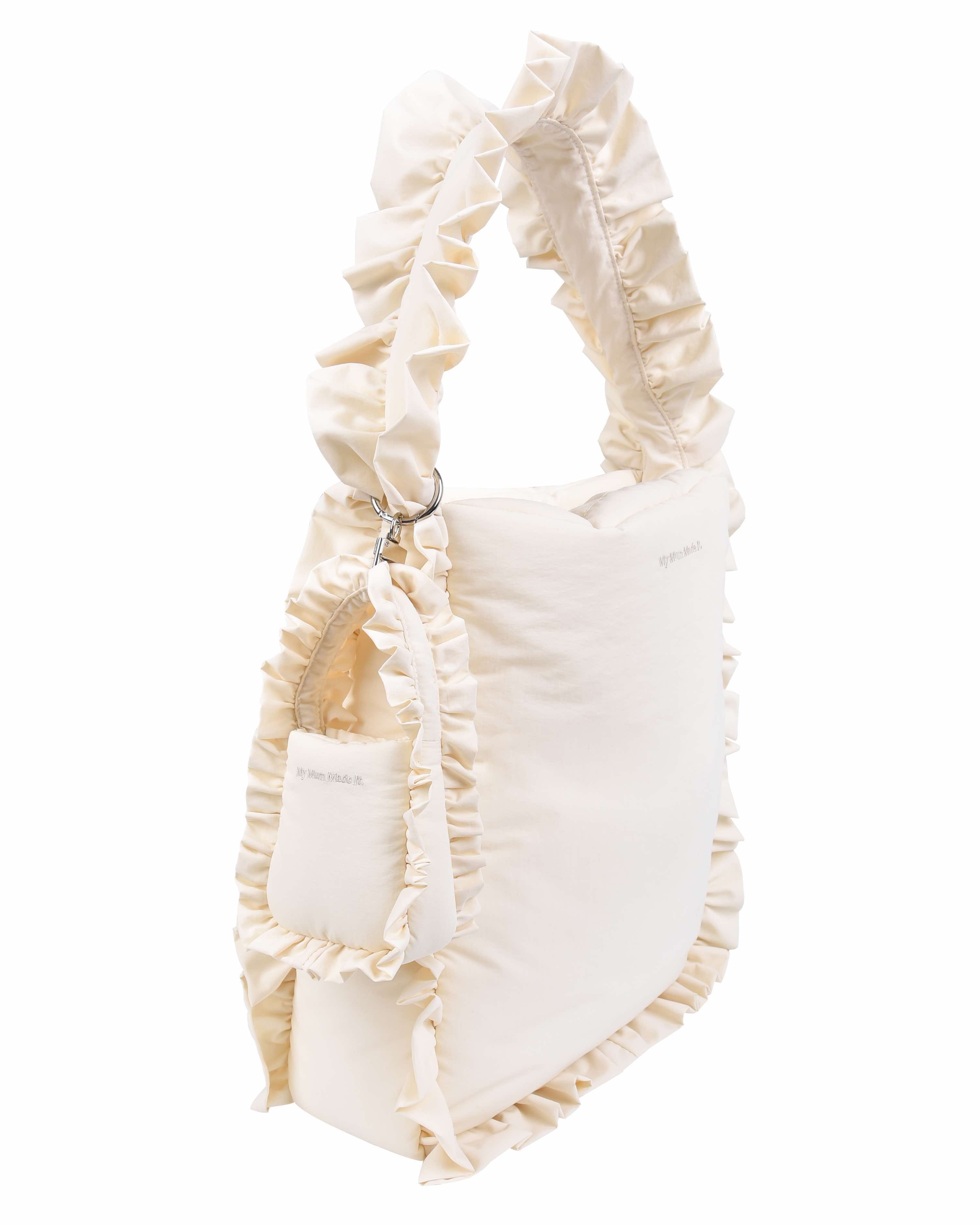 Mini Pillow Tote Keychain - Cream Frill – MY MUM MADE IT