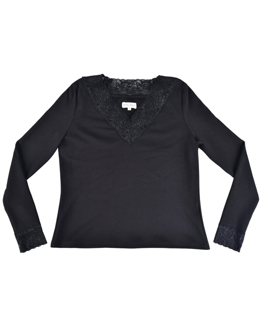 Cherish Lace Top - Black