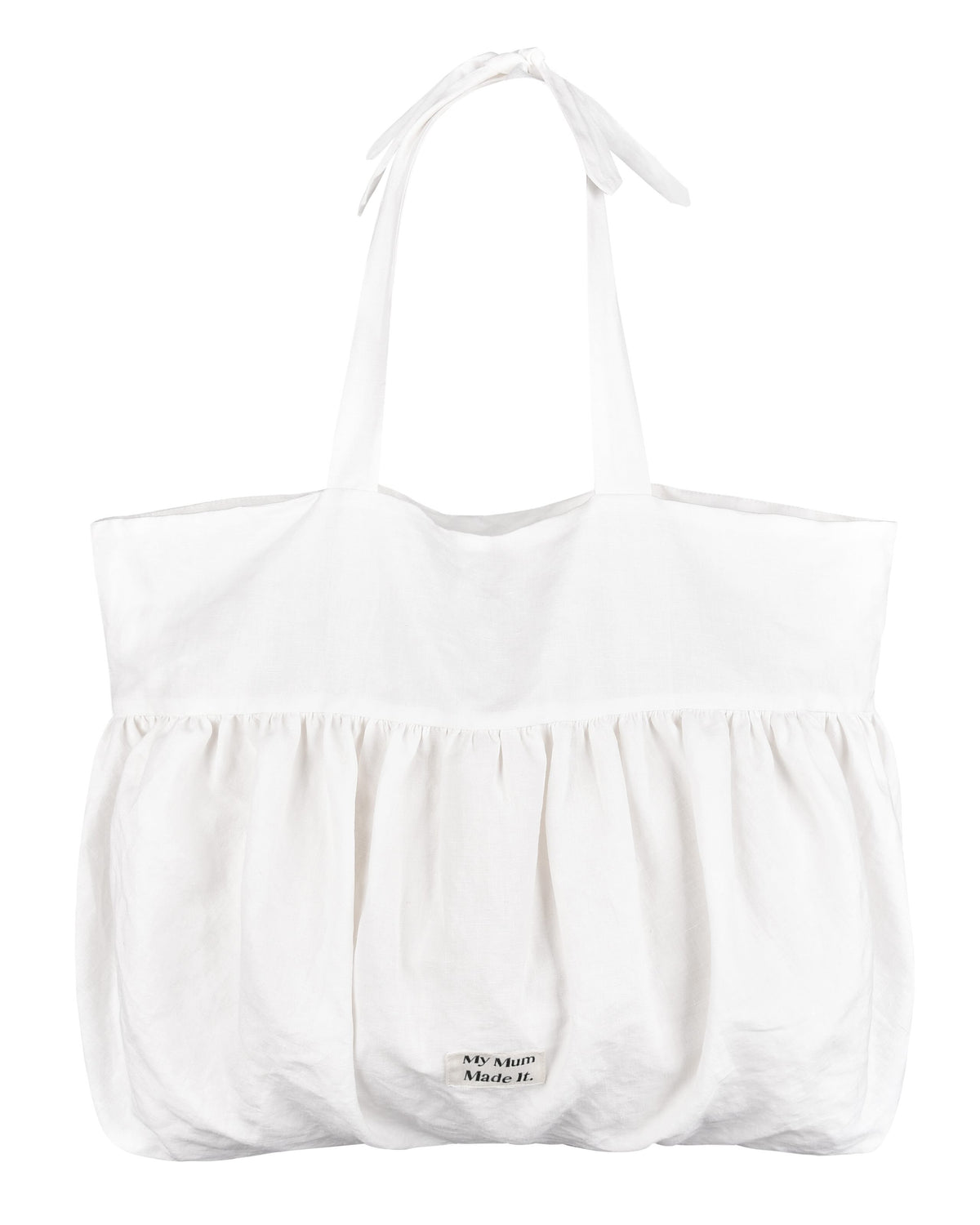 Bubble Gather Tote Bag - White