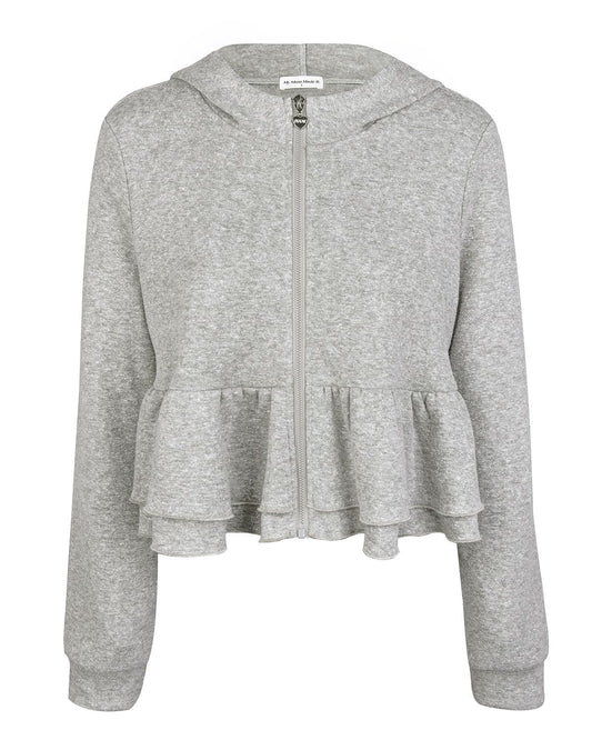 Frill Hoodie - Grey