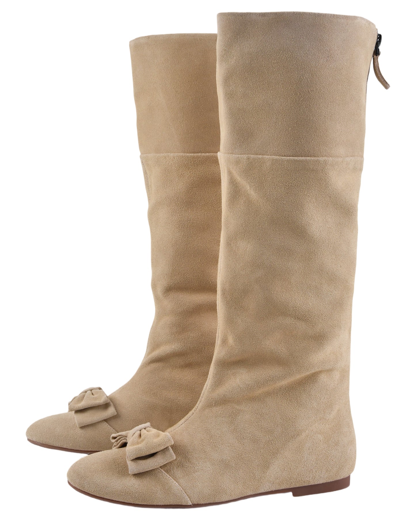 Odette Riding Pocket Boot - Suede Fawn