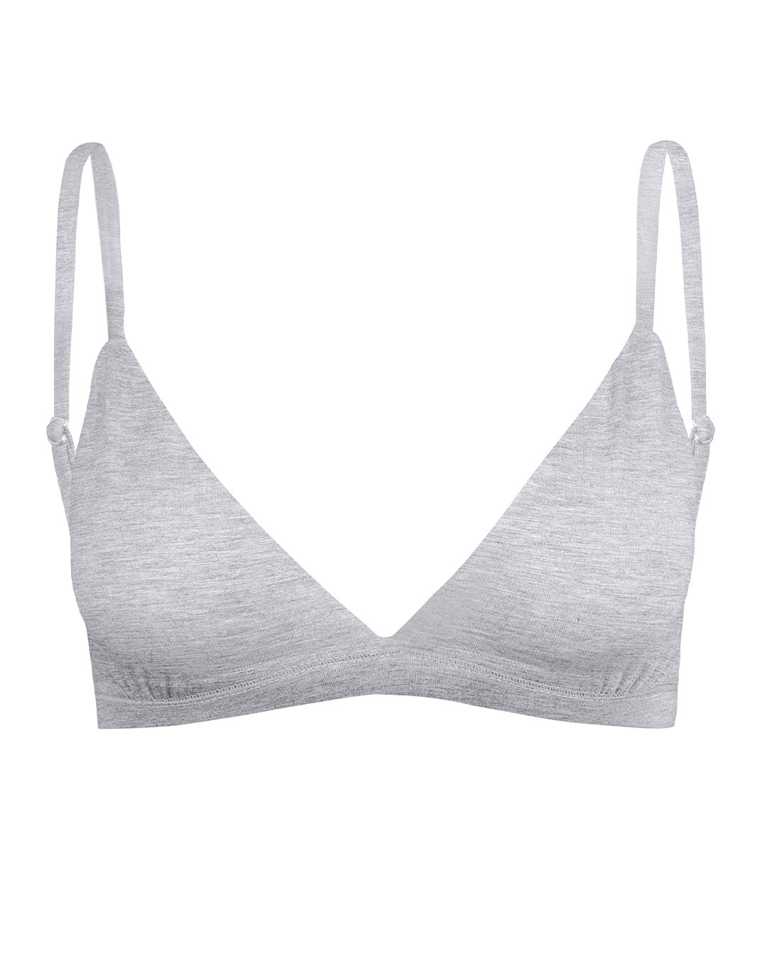Bamboo Triangle Bralette - Grey
