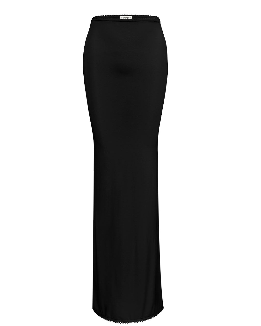 Bamboo Fitted Maxi Skirt - Black
