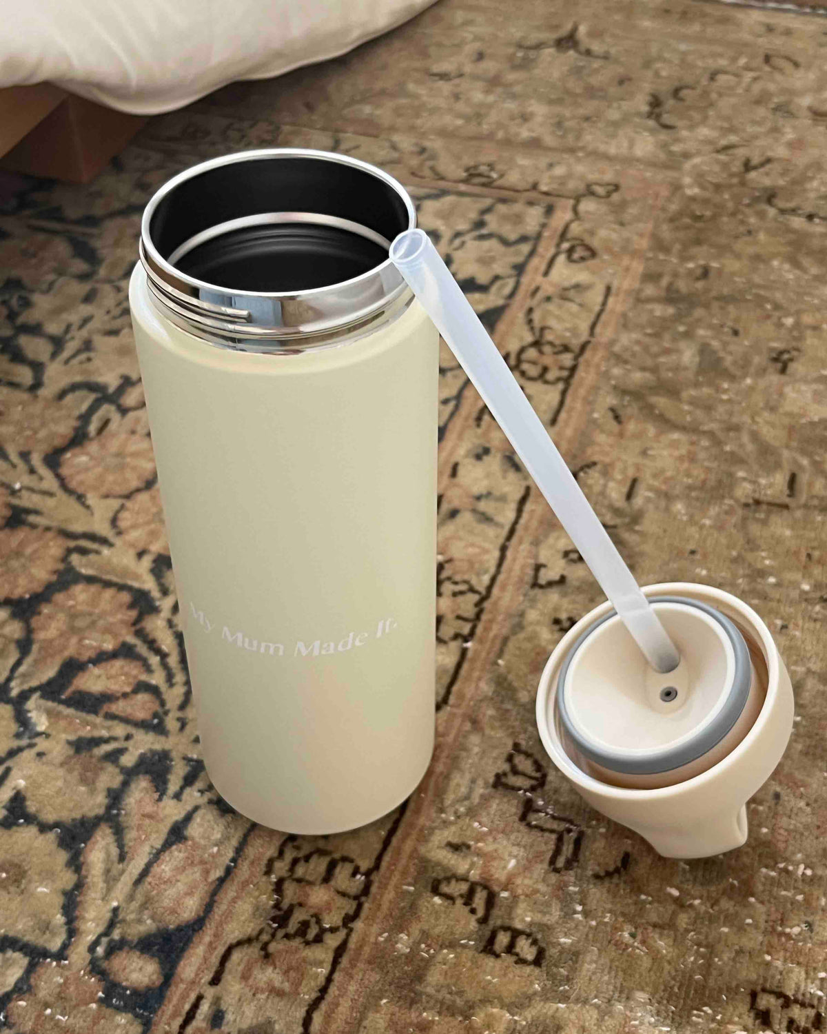 Logo Insulated Stainless Steel Water Bottle with Straw