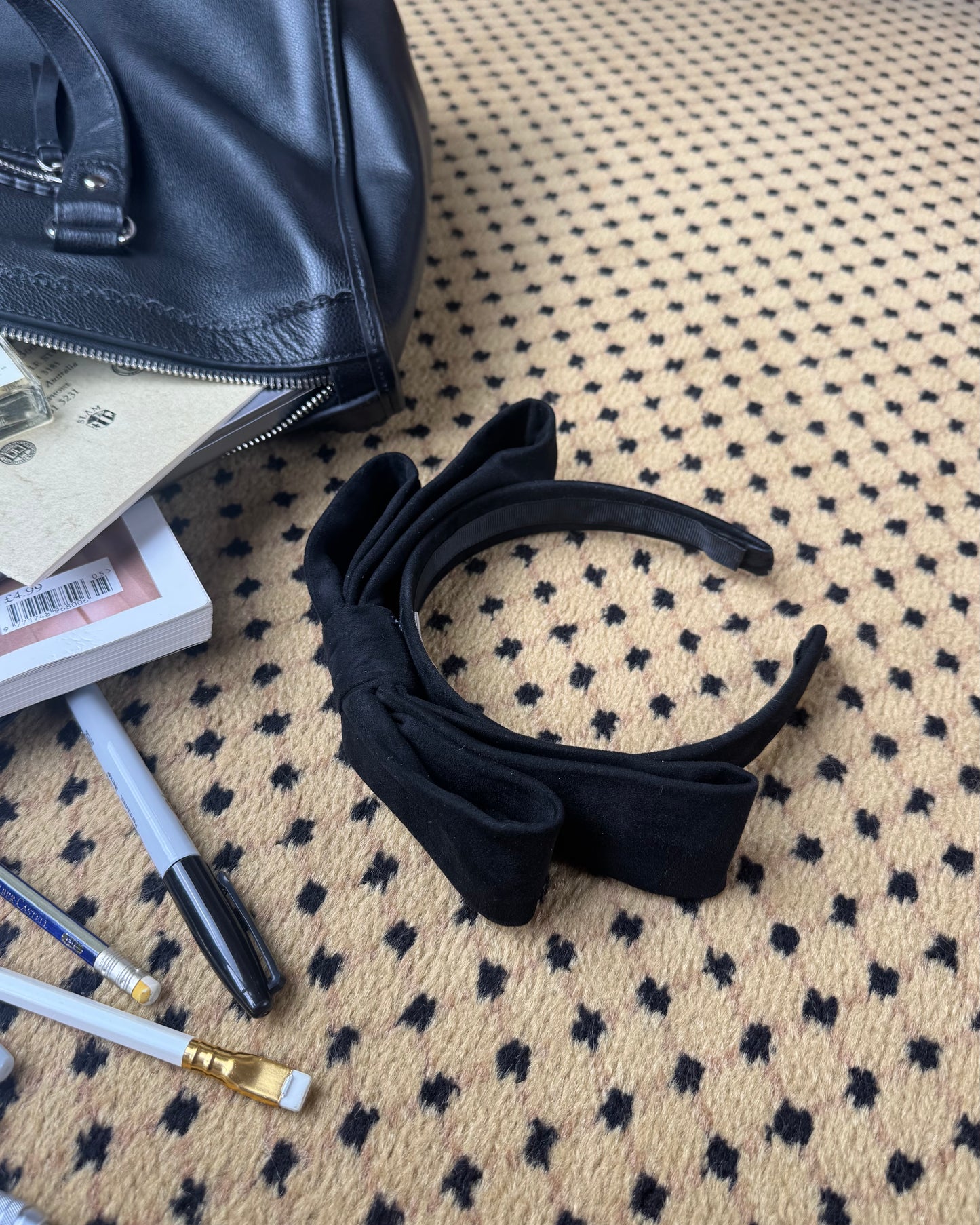 Big Bow Headband - Black