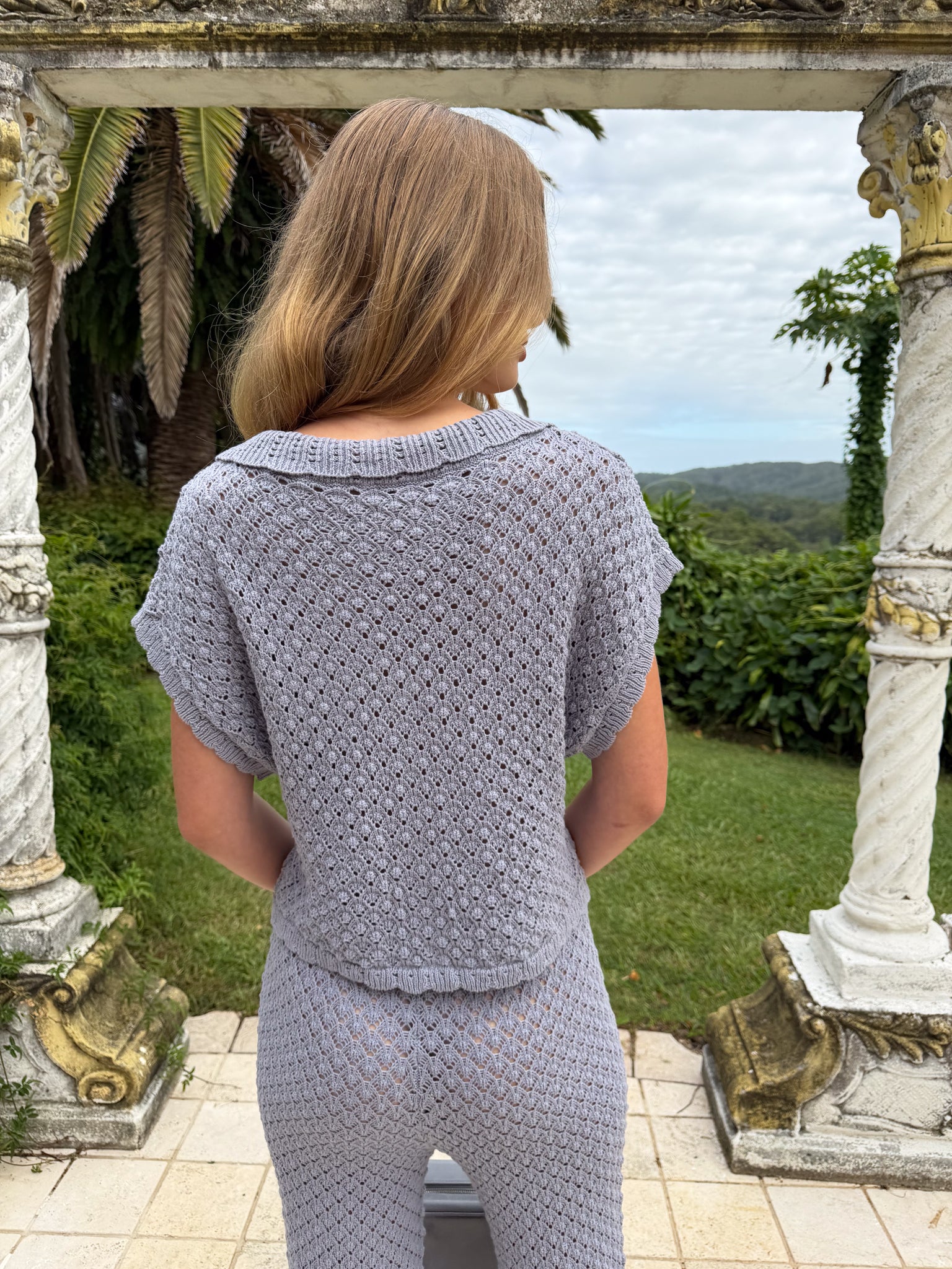 Tops: Daisychain Knit Top - Wisteria - My mum made it – MY MUM MADE IT