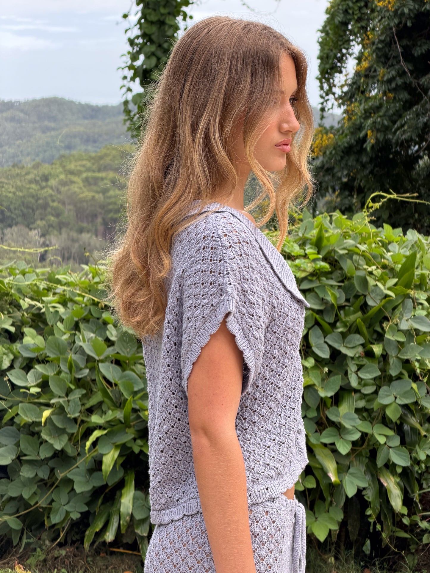 Daisychain Knit Top - Wisteria