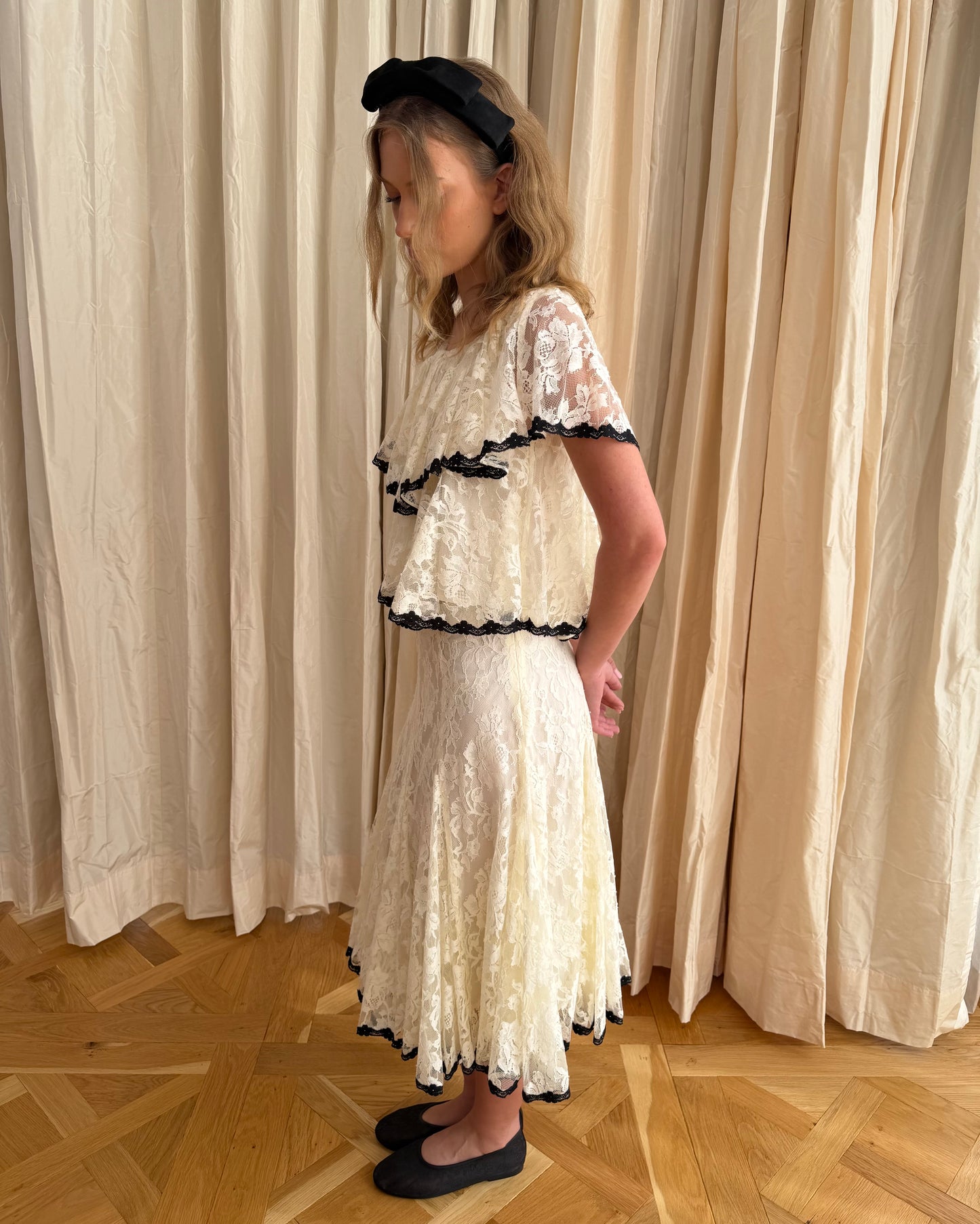 Delilah Skirt - White Lace