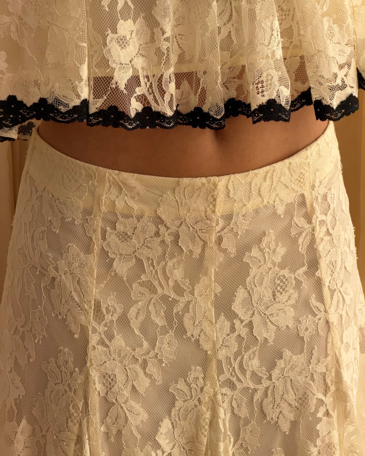Delilah Skirt - White Lace