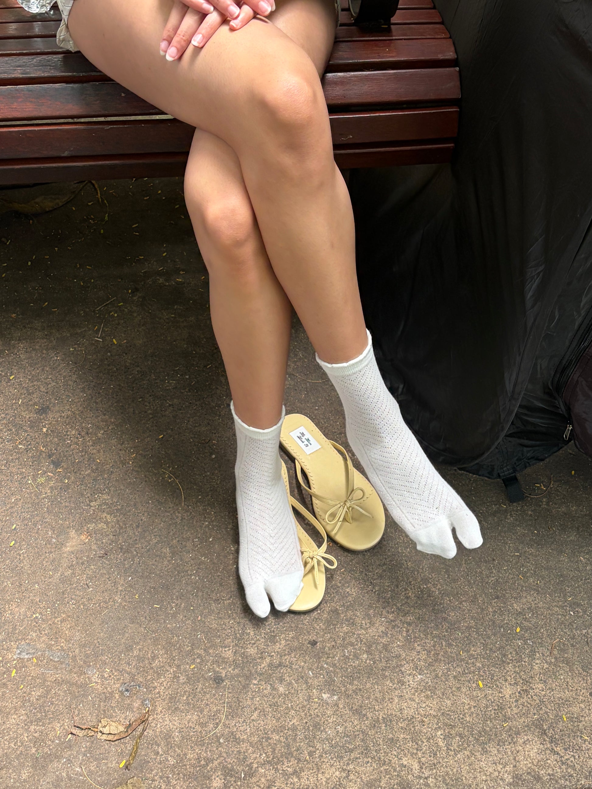 White tabi socks