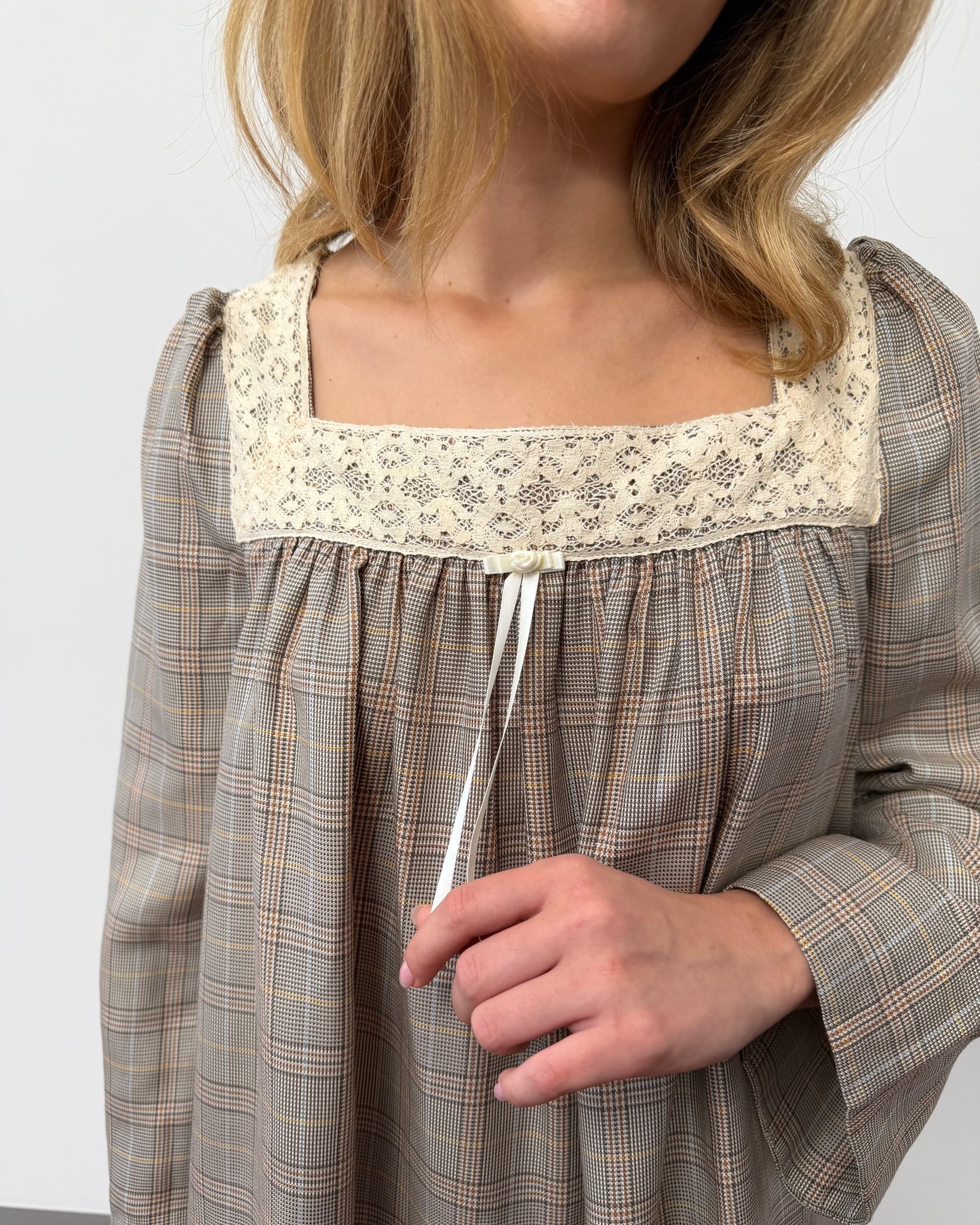 Verse Shift Dress - Dark Plaid