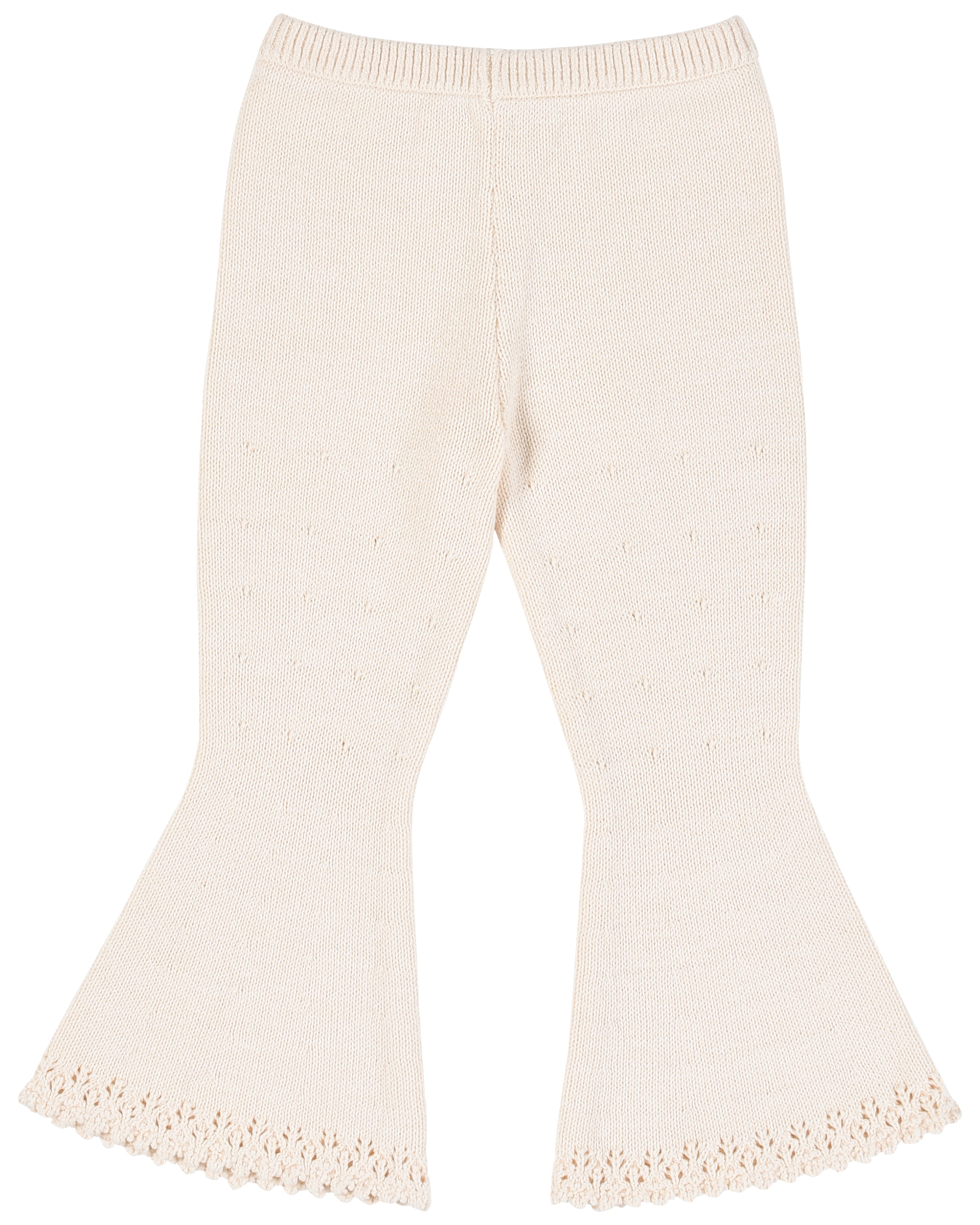 Mini: Mini Lace Knit Pant - Porcelain - My mum made it