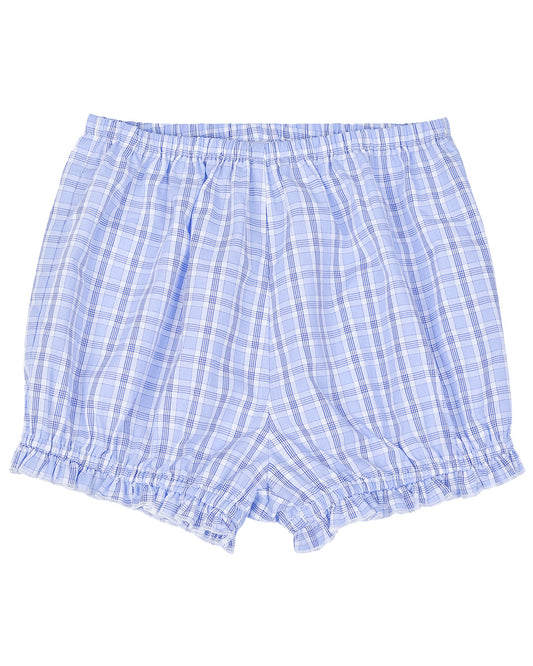 My Mum Made It - Bloomer Shorts - Sky Blue Check (Mini)