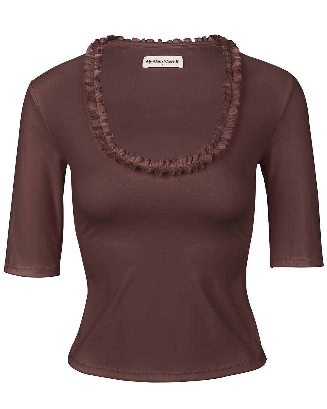 My Mum Made It - Ruffle Beach Top - Dirt