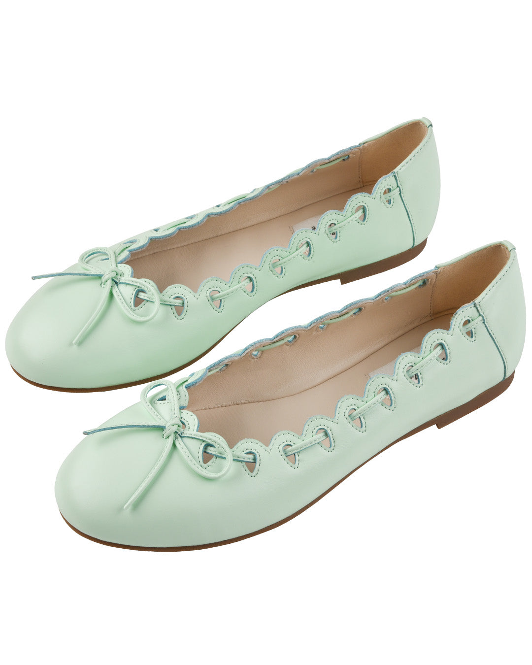 Ribbon Stitch Ballet Flats