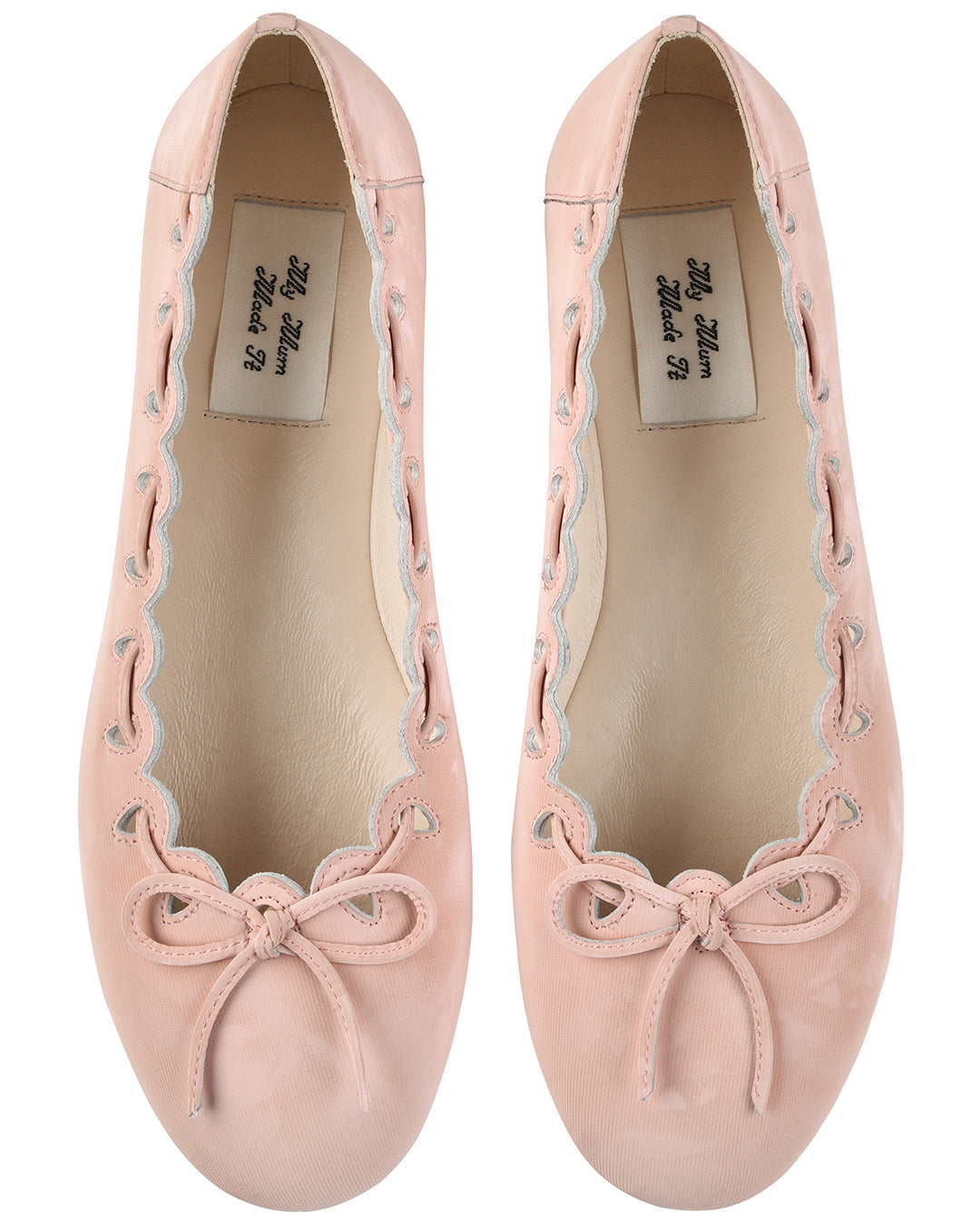 Shoes: Ribbon Stitch Ballet Flats - Rose Veil - My mum made it
