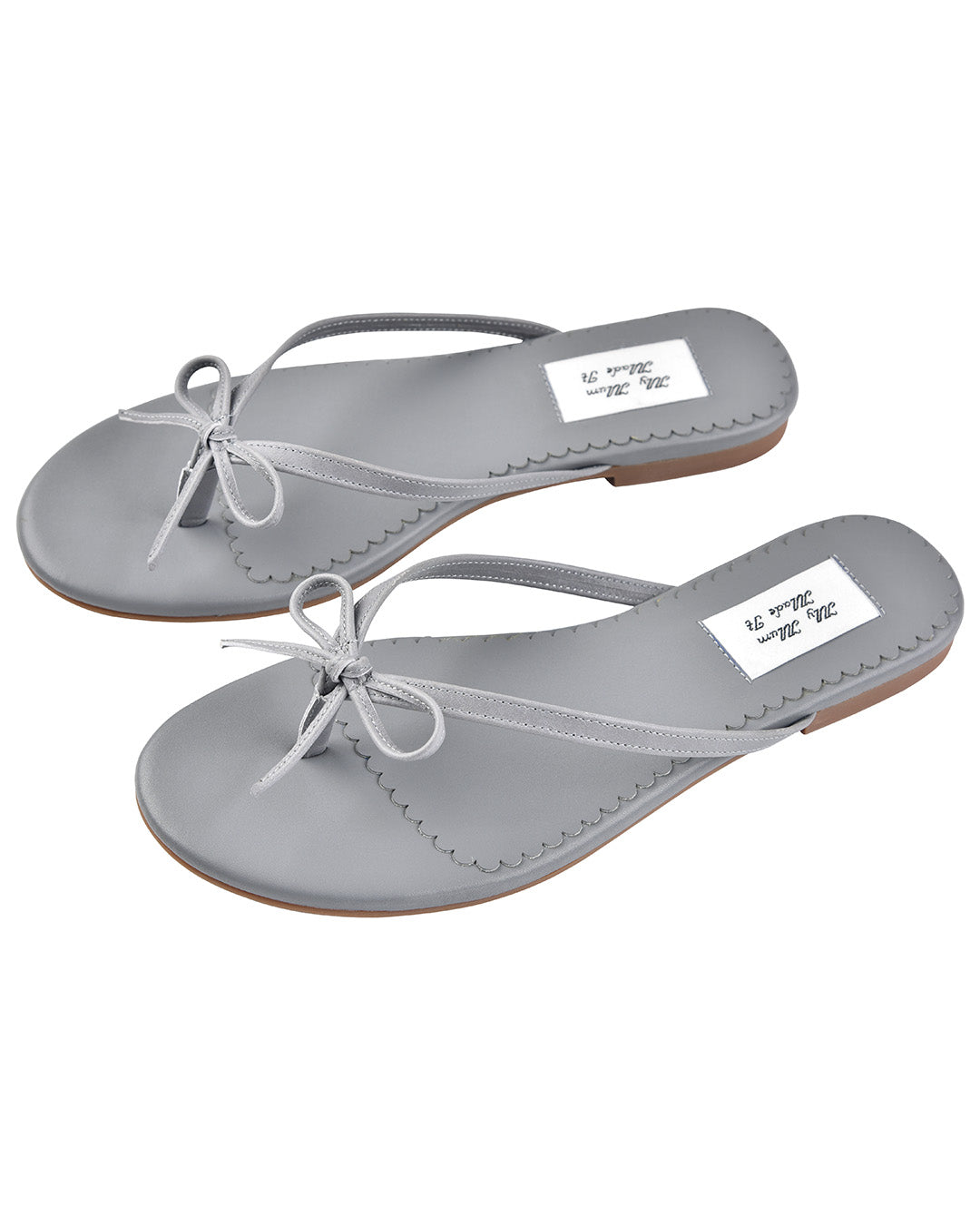 Ribbon Stitch Flip Flops - Wisteria