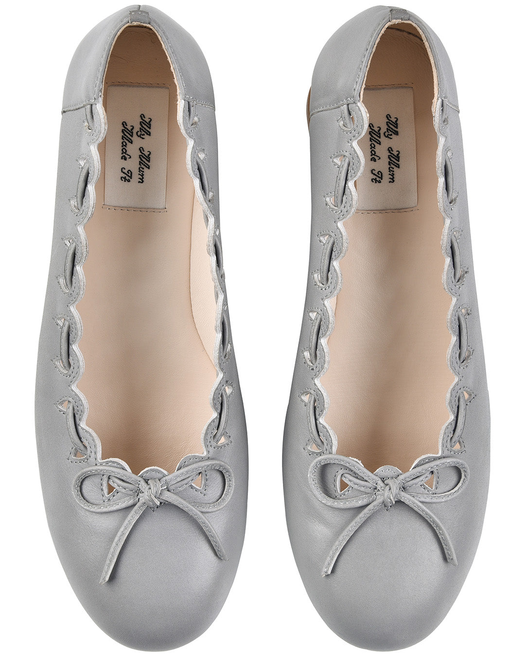 Ribbon Stitch Ballet Pumps - Wisteria