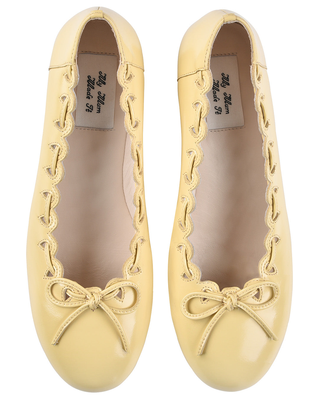 Ribbon Stitch Ballet Pumps - Daffodil
