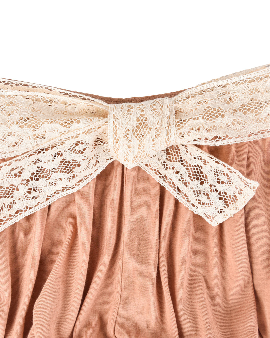 Lace Bow Shorts - Rose Veil