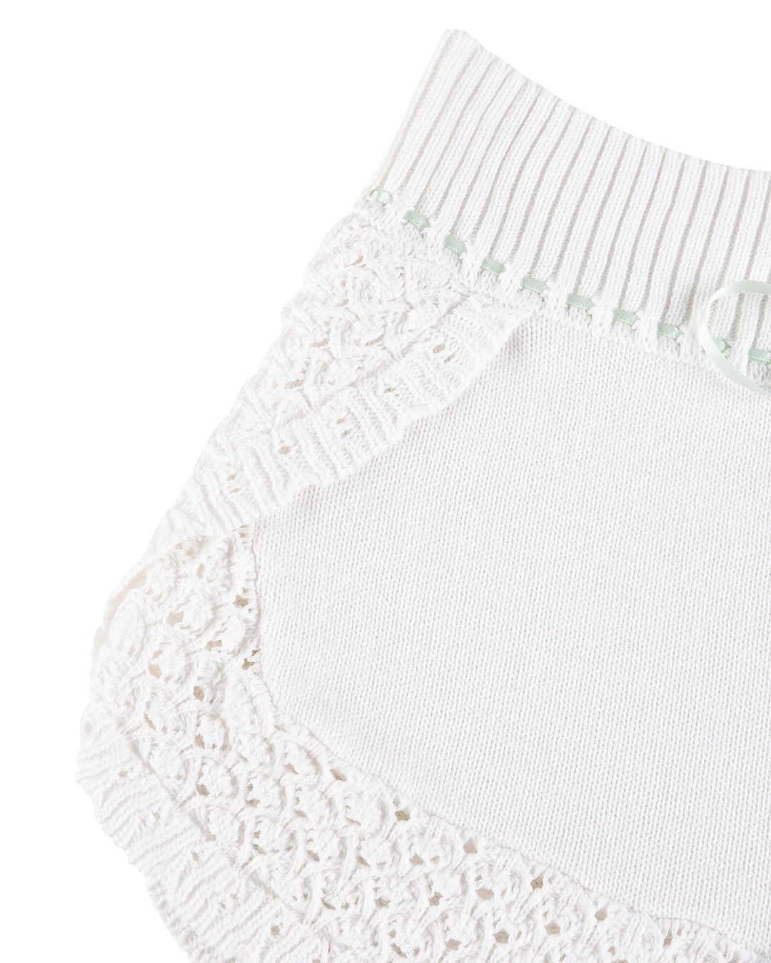 Laceweave Dolphin Shorts - White