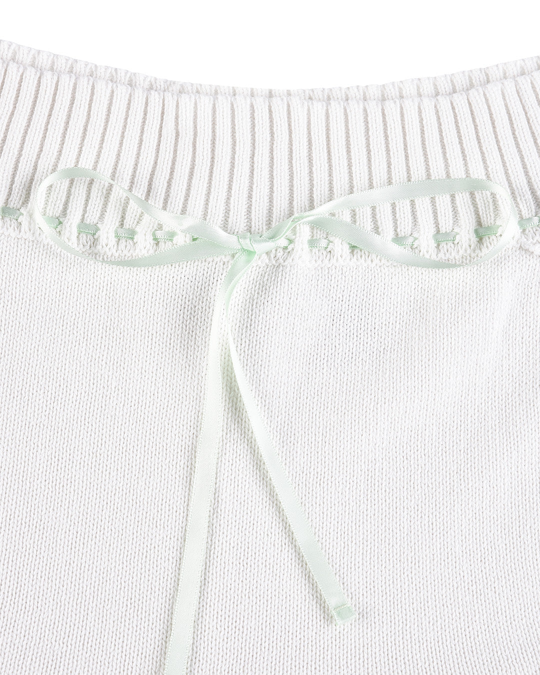 Laceweave Dolphin Shorts - White