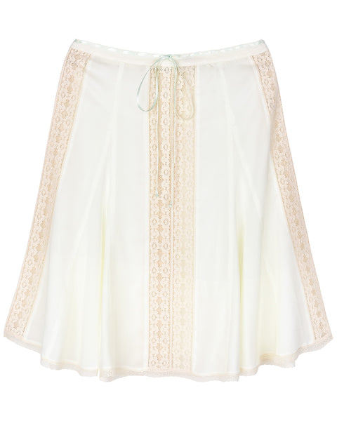 Skirts: Aurelie Skirt - Vintage White - My mum made it – MY MUM