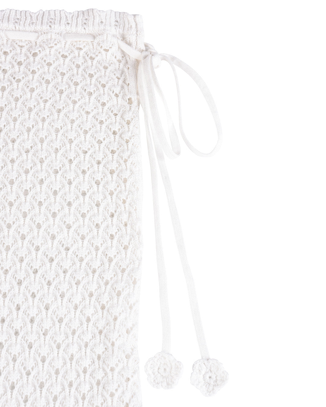Laceweave Midi Skirt - White
