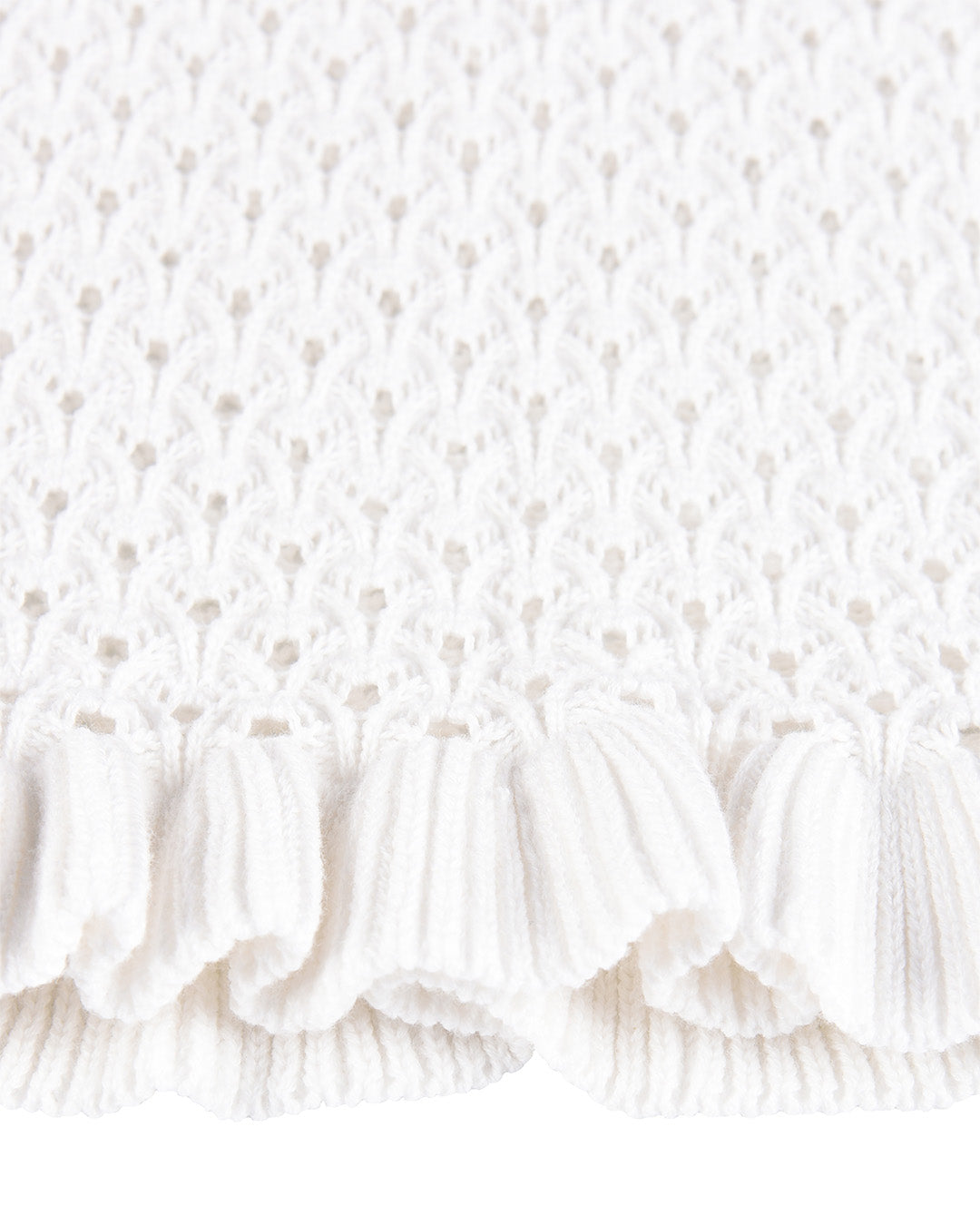 Laceweave Midi Skirt - White