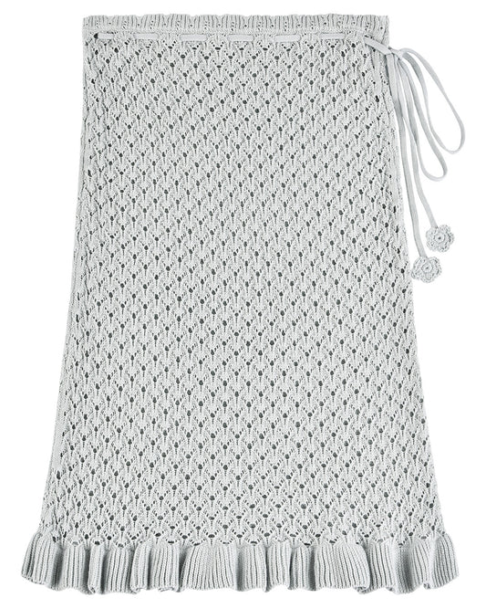 Laceweave Midi Skirt - Mint