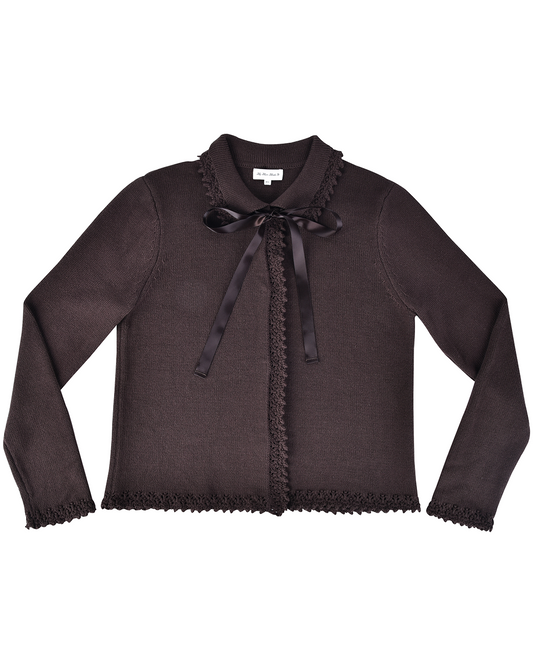 Lace Knit Cardigan - Earth